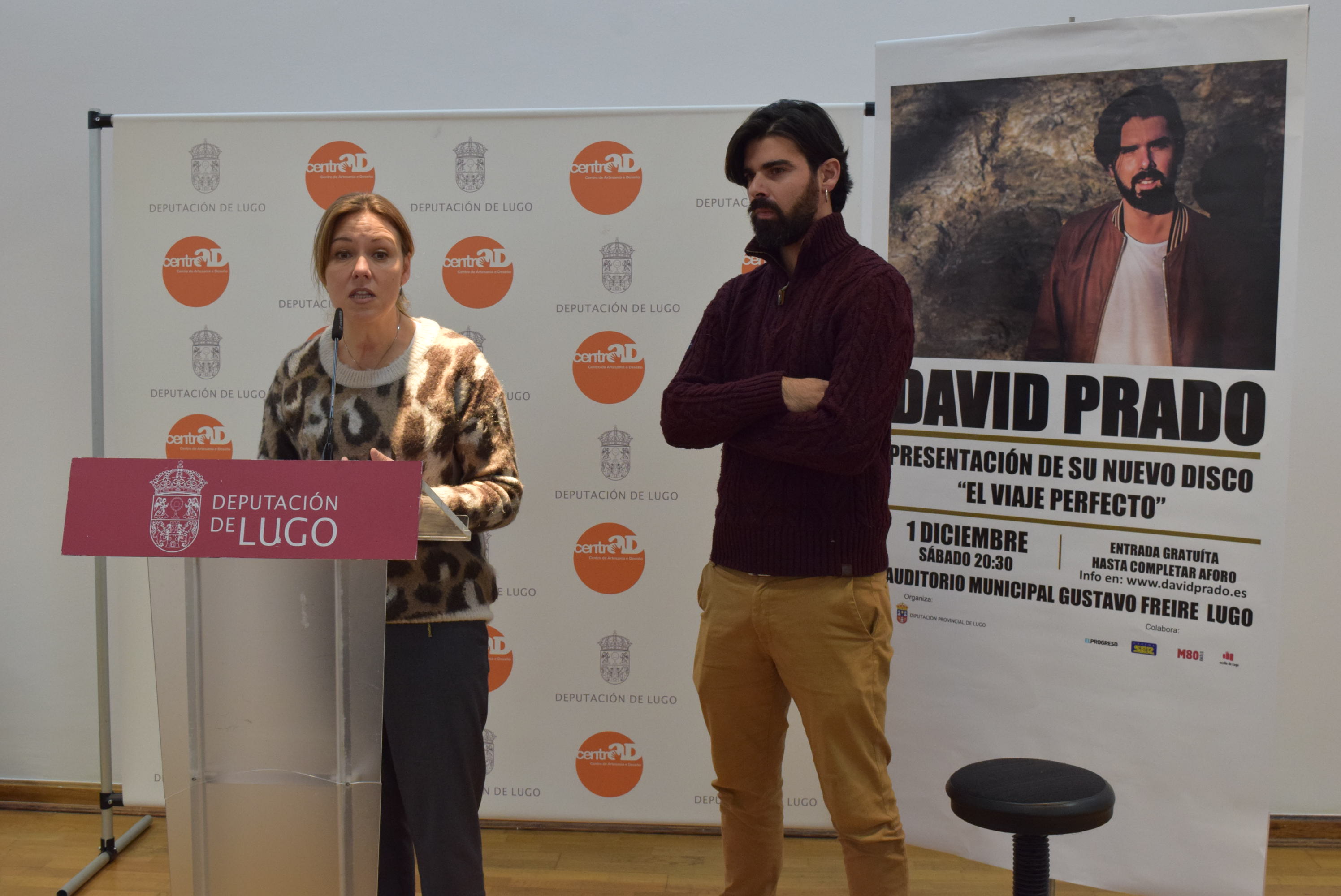 David Prado presenta nun concerto gratuíto o seu novo disco El viaje perfecto