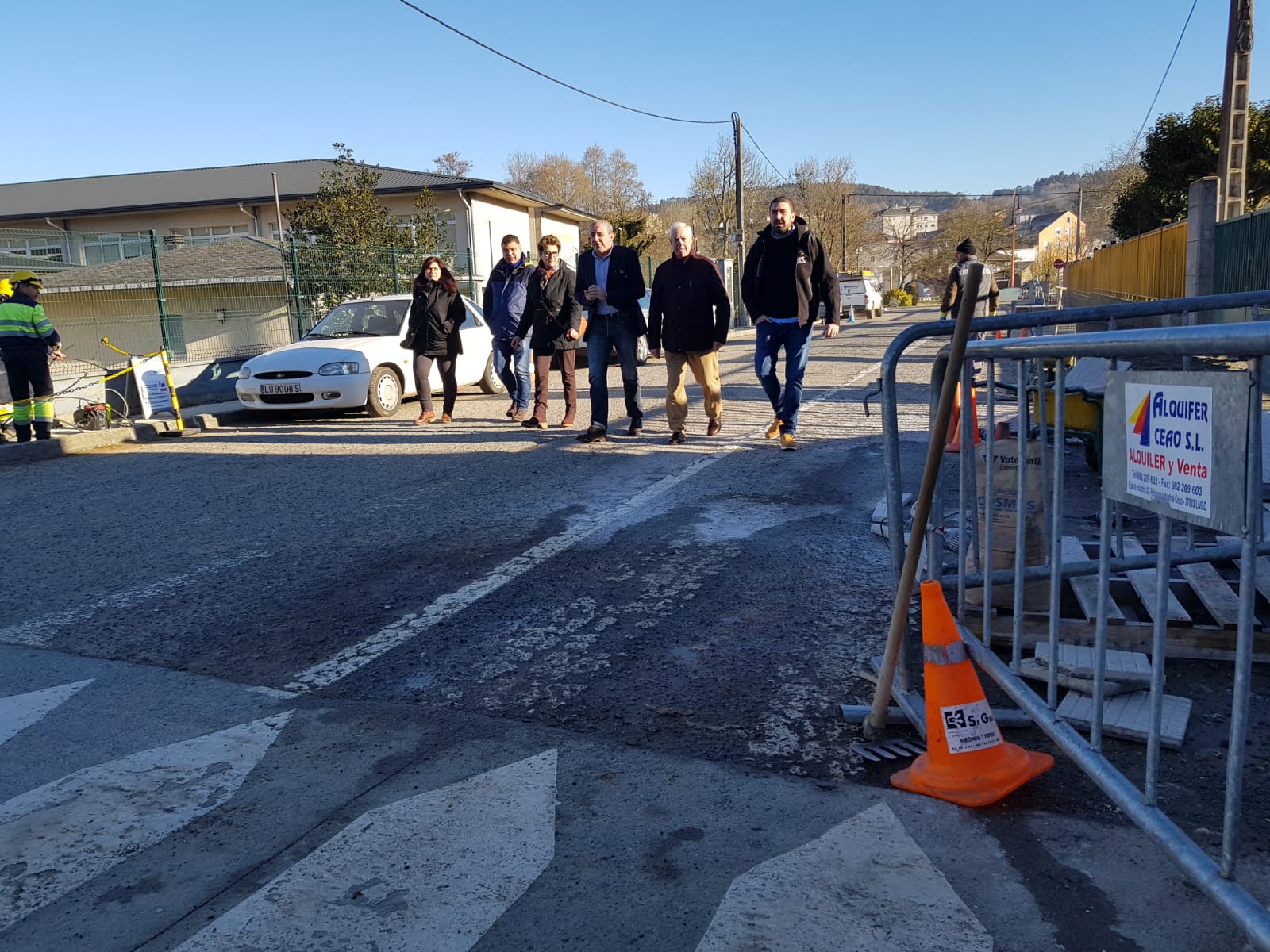 Renovación da rúa 'Federico González López' en Meira