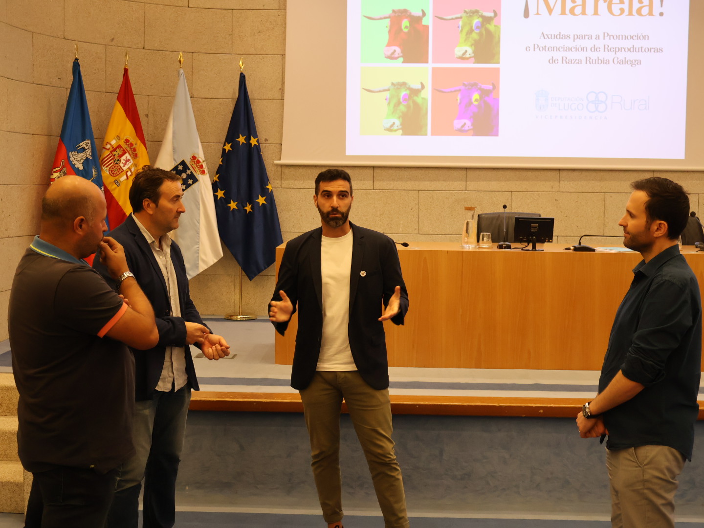 Daniel García na presentación do programa Marela!