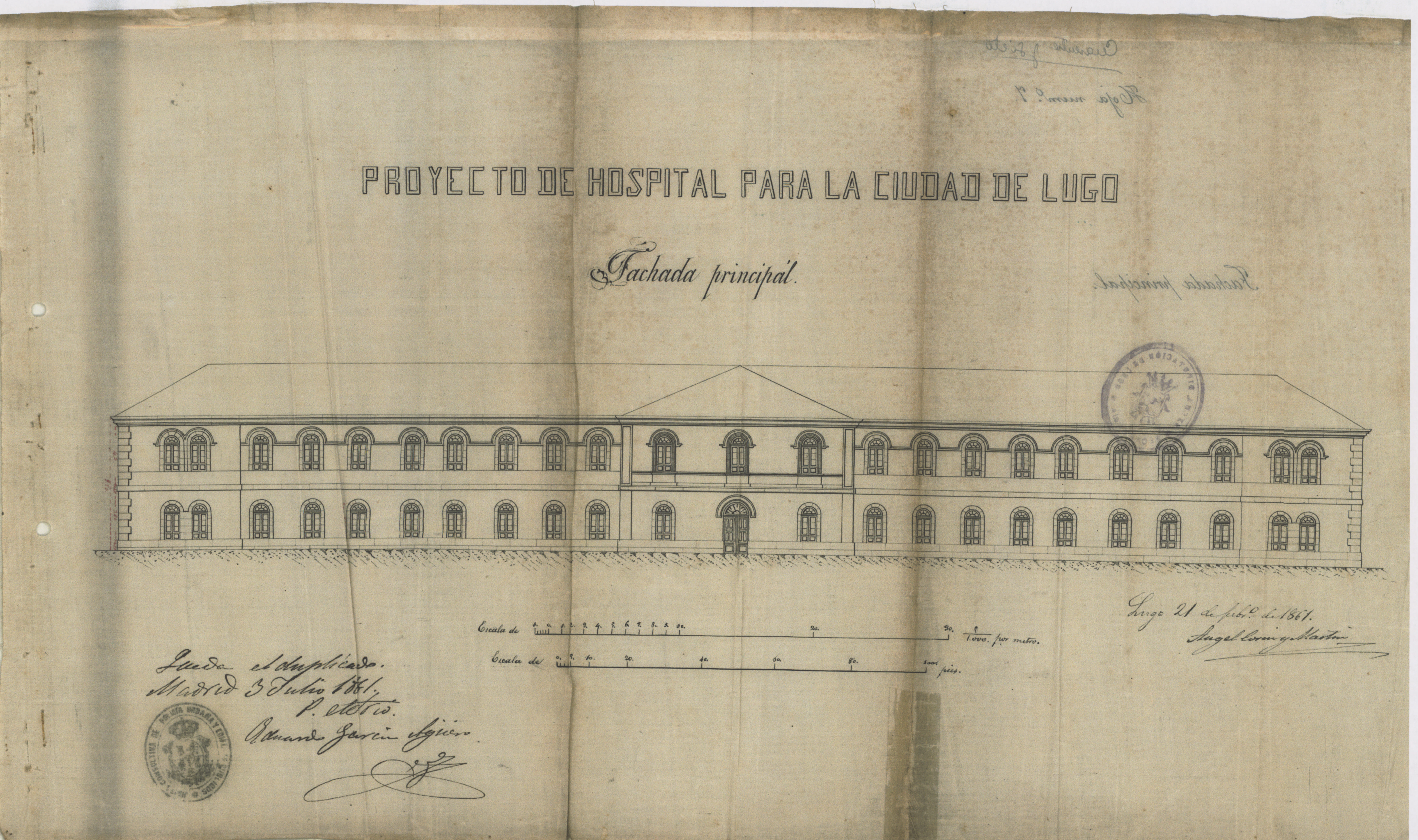 Fachada Proxecto Hospital 