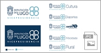 Logotipo Deputación de Lugo Vicepresidencia e variantes