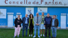 Efrén Castro visitou o Campo de Fútbol do Baliño, renovado co apoio da Vicepresidencia da Deputación